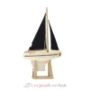 Voilier Le Beajour voile bleue 30cm - Maison Tirot