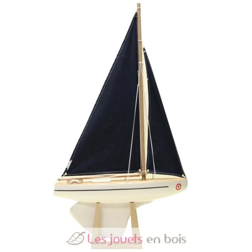 Voilier Le Beajour voile bleue 40cm - Maison Tirot