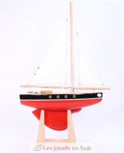 Voilier Le Tirot rouge 30cm - Maison Tirot