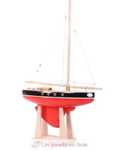 Voilier Le Tirot rouge 30cm - Maison Tirot