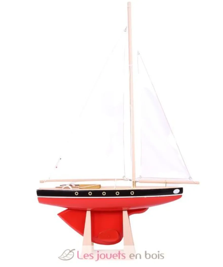 Voilier Le Tirot rouge 40cm - Maison Tirot