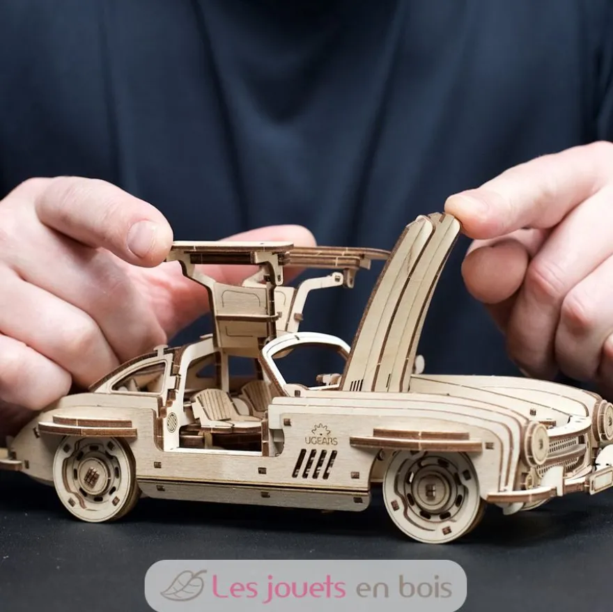 Voiture Coupé Sport - Puzzle 3D mécanique en bois - Ugears
