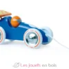 Voiture de course bleue et orange - Vilac