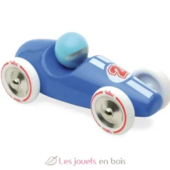 Voiture de course GM bleue - Vilac