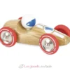 Voiture de course GM bois naturel - Vilac