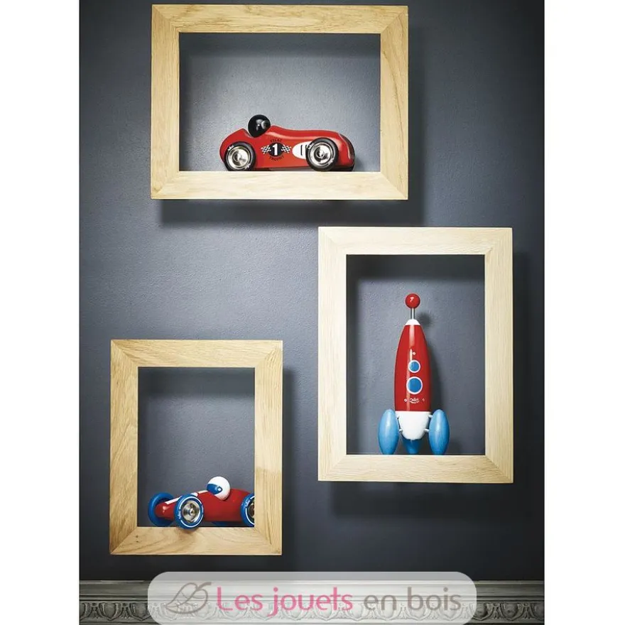 Voiture de course GM rouge - Vilac