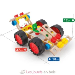 Voiture de course - Jeu de construction en bois et plastique - Alexander Toys