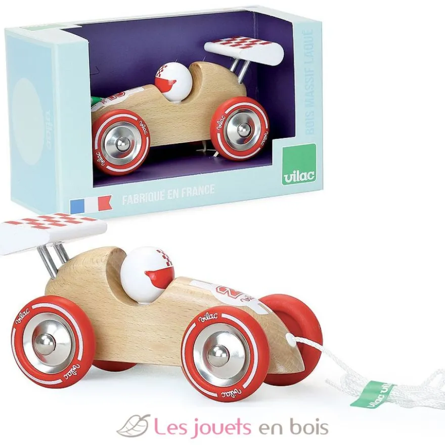 Voiture de course naturel - Vilac