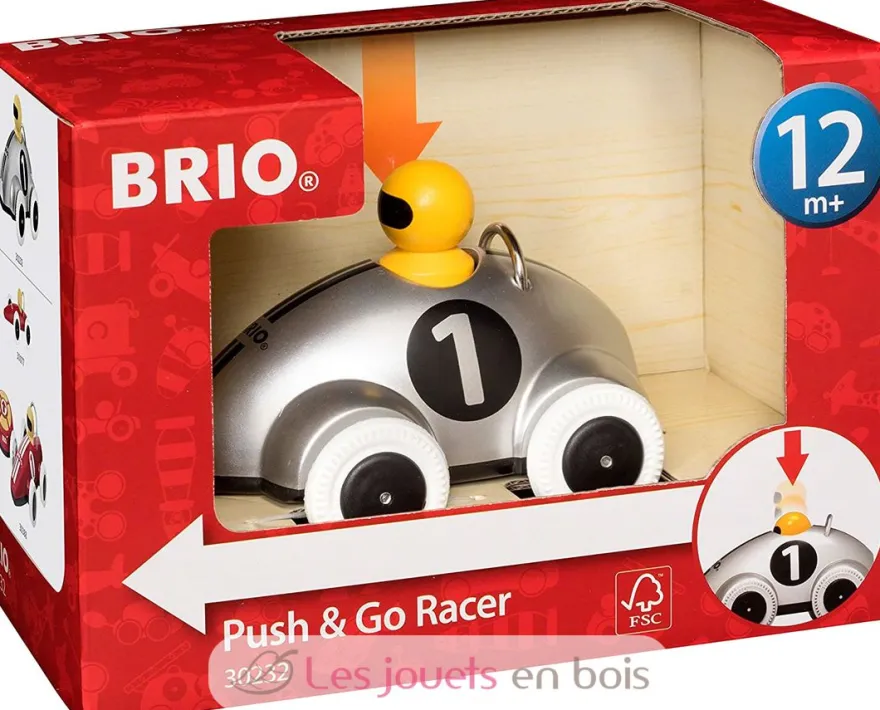 Voiture de course push and go racer - Brio