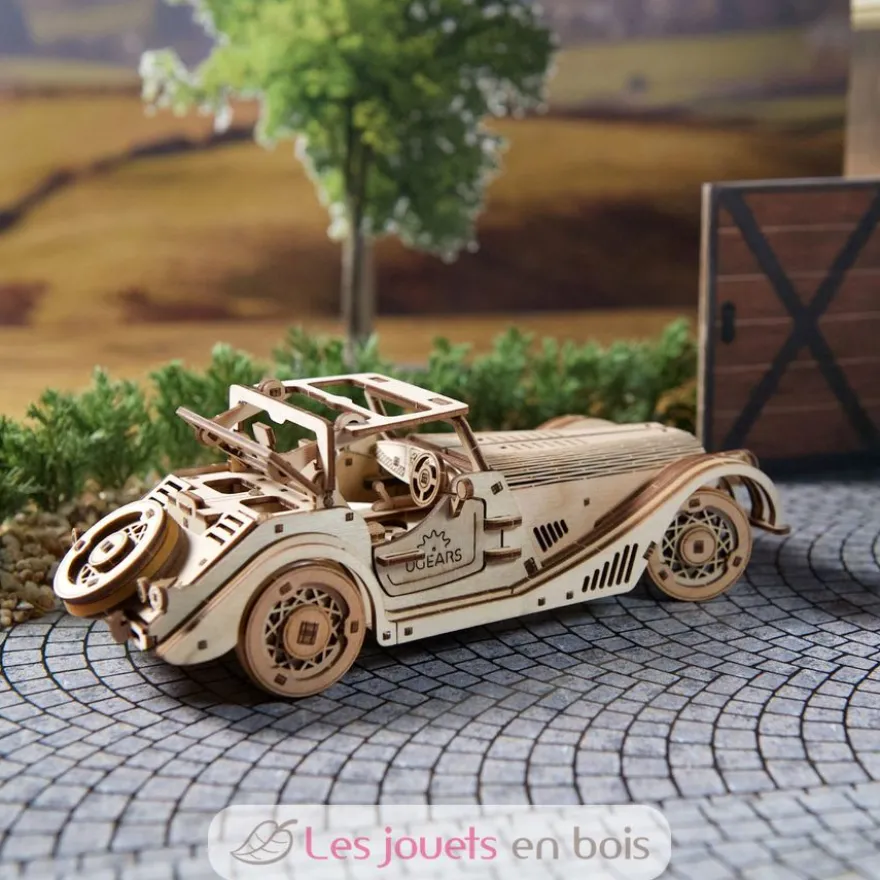 Voiture de sport Rapid Mouse - Puzzle 3D mécanique en bois - Ugears