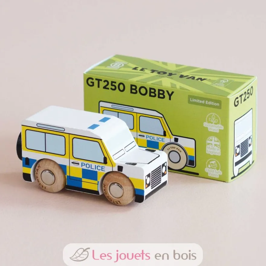 Voiture en bois Bobby No 40 blanche - Le Toy Van