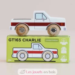 Voiture en bois Charlie No 30 blanche - Le Toy Van