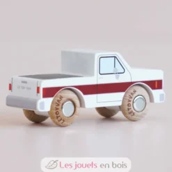 Voiture en bois Charlie No 30 blanche - Le Toy Van