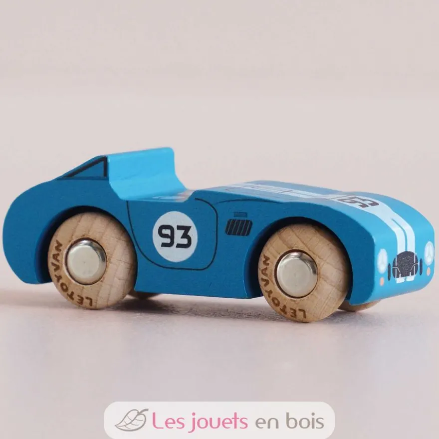 Voiture en bois Coby No 5 bleue - Le Toy Van