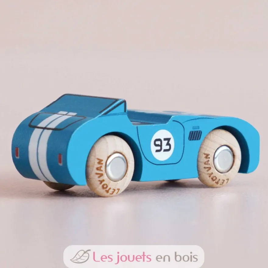 Voiture en bois Coby No 5 bleue - Le Toy Van