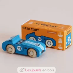 Voiture en bois Coby No 5 bleue - Le Toy Van