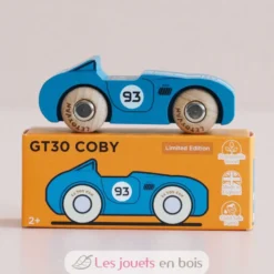 Voiture en bois Coby No 5 bleue - Le Toy Van