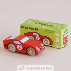 Voiture en bois Finley No 4 rouge - Le Toy Van
