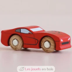 Voiture en bois Jasper No 18 rouge - Le Toy Van
