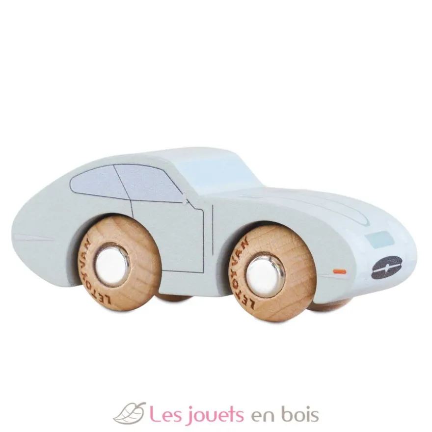 Voiture en bois Jude No 2 bleue claire - Le Toy Van