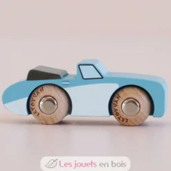 Voiture en bois Justin No 1 bleue - Le Toy Van