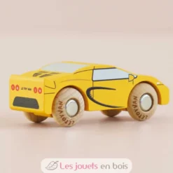 Voiture en bois Louis No 19 jaune - Le Toy Van