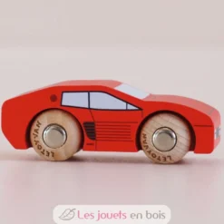Voiture en bois Marco No 25 rouge - Le Toy Van