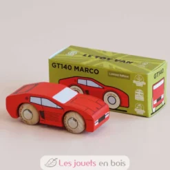 Voiture en bois Marco No 25 rouge - Le Toy Van