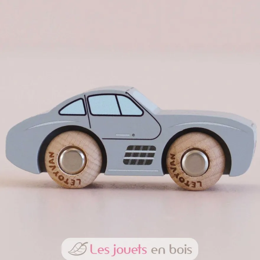 Voiture en bois Mavis No 15 grise - Le Toy Van
