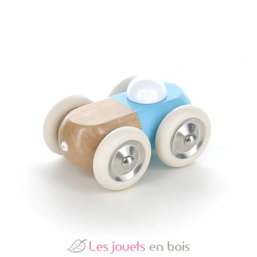 Voiture en bois Moit-moit bleue - Vilac