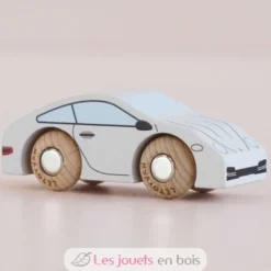 Voiture en bois Poppy No 16 blanche - Le Toy Van