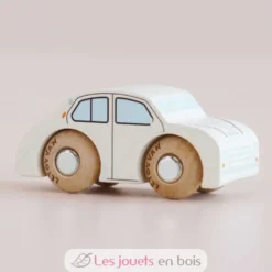 Voiture en bois René No 20 blanche - Le Toy Van