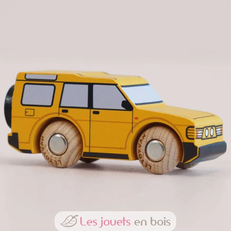 Voiture en bois Riley No 35 jaune - Le Toy Van