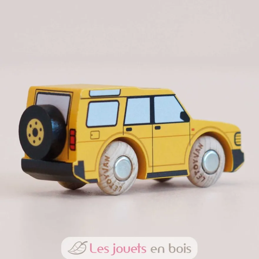 Voiture en bois Riley No 35 jaune - Le Toy Van
