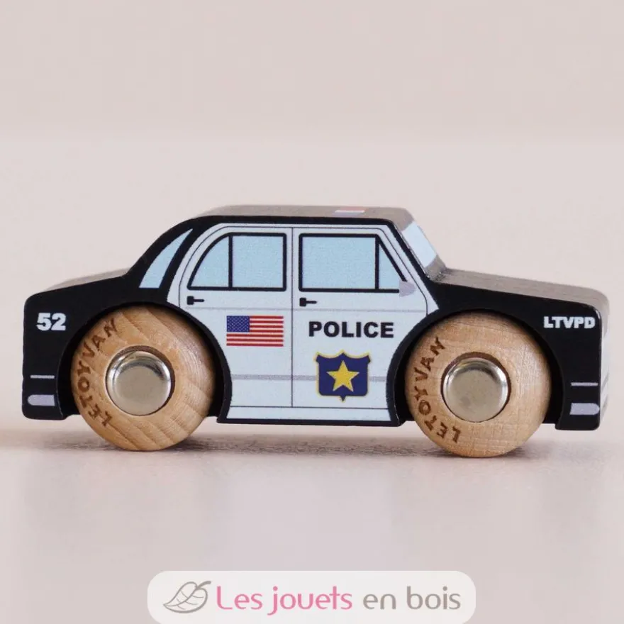 Voiture en bois Sam No 41 noire - Le Toy Van