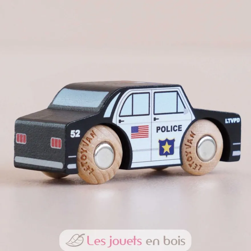 Voiture en bois Sam No 41 noire - Le Toy Van