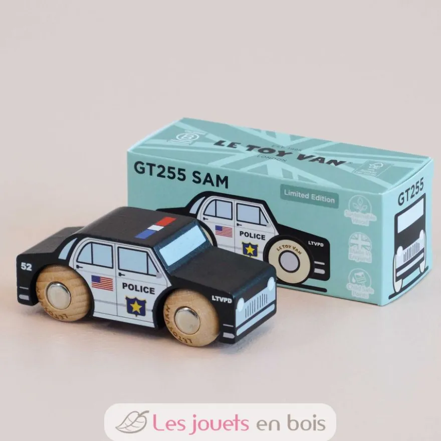 Voiture en bois Sam No 41 noire - Le Toy Van