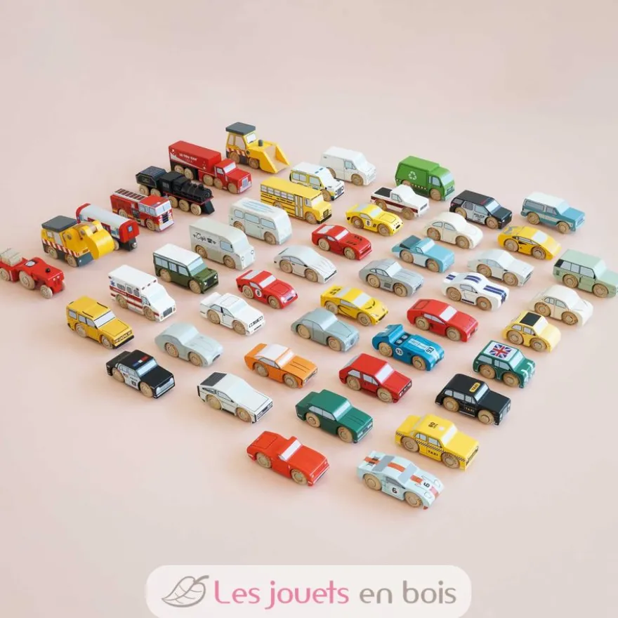 Voiture en bois William No 21 blanche - Le Toy Van