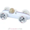 Voiture Grand Prix vintage MM blanche - Vilac
