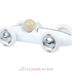 Voiture Grand Prix vintage MM blanche - Vilac
