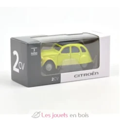 Voiture miniature Citroën 2CV 1978 jaune cédrat 1:54 - Norev