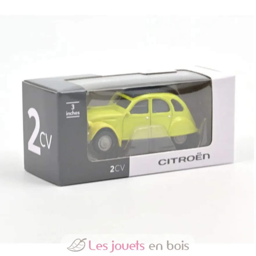 Voiture miniature Citroën 2CV 1978 jaune cédrat 1:54 - Norev