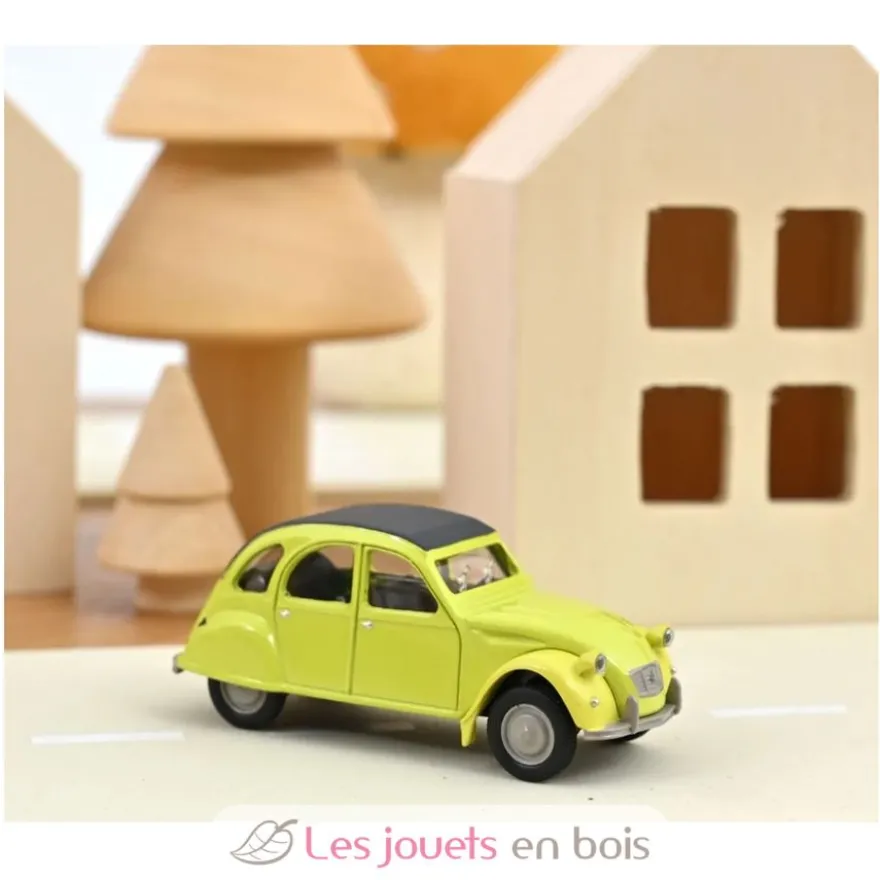 Voiture miniature Citroën 2CV 1978 jaune cédrat 1:54 - Norev