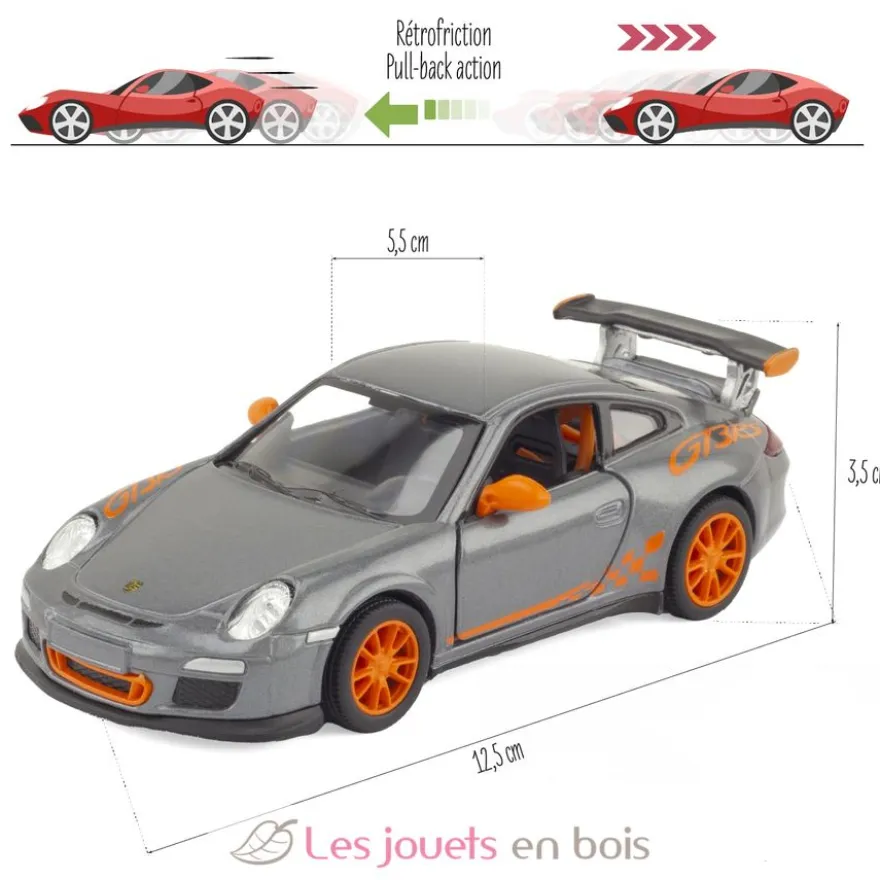 Voiture miniature Porsche 911 GT3 RS grise - Ulysse