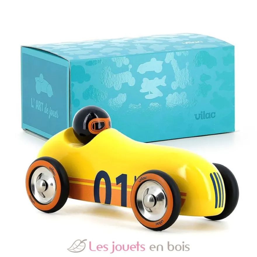 Voiture Old sport Compet’ jaune - Vilac