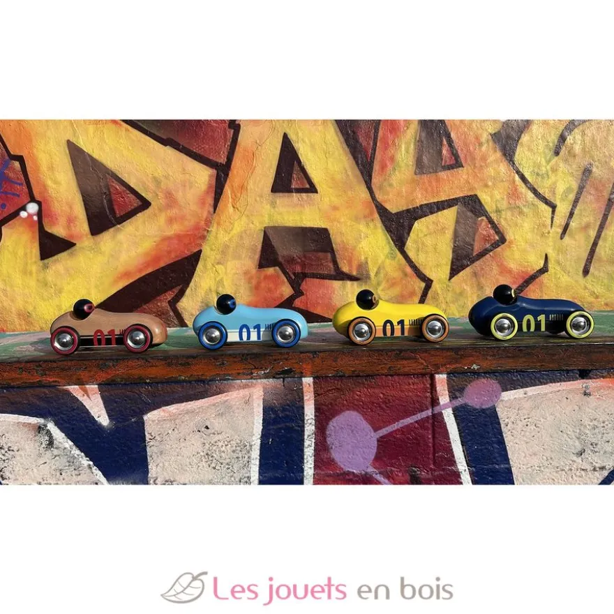 Voiture Old sport Compet’ turquoise - Vilac