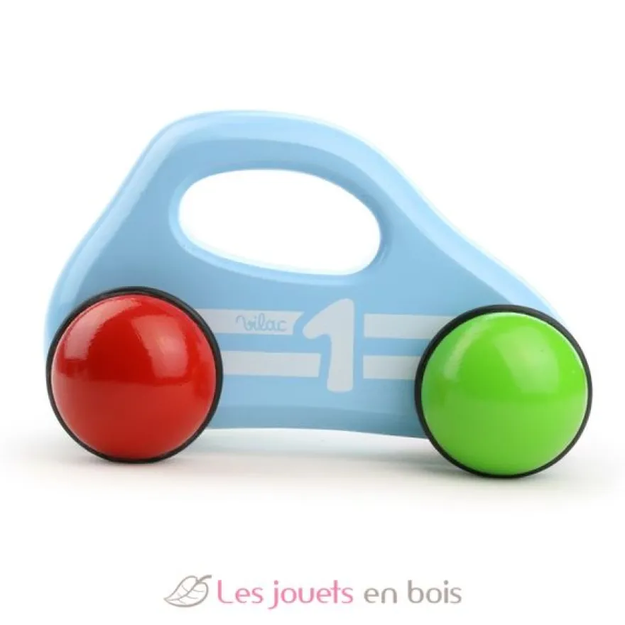 Voiture poignée - bleue - Vilac