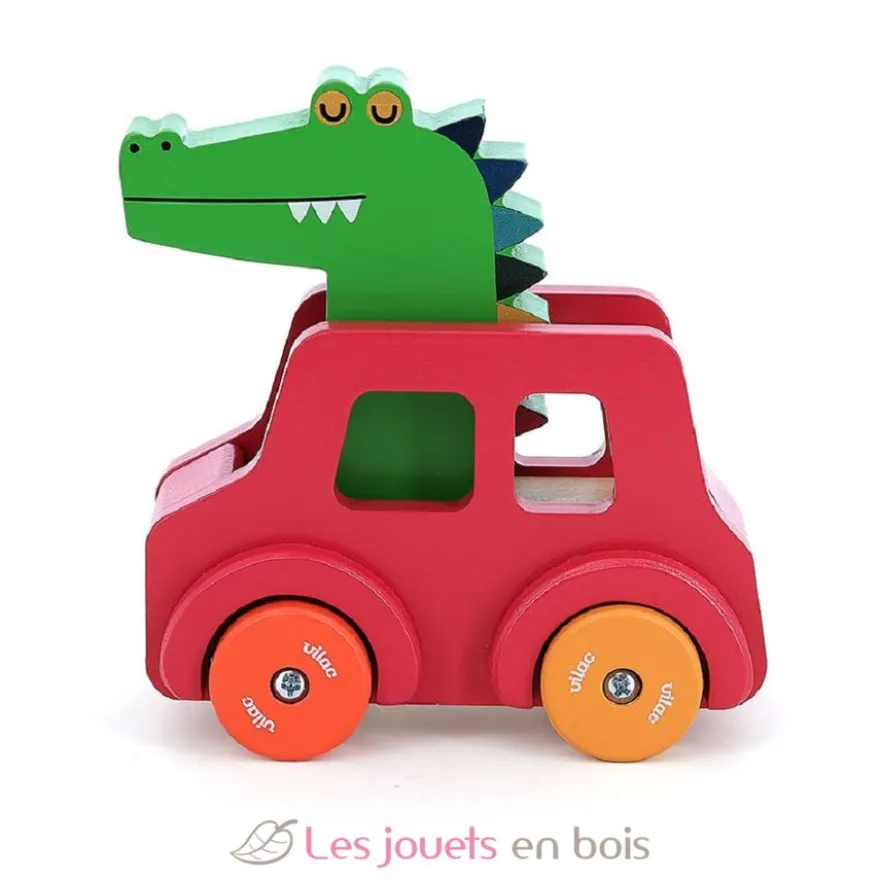 Voiture pouet pouet Crocodile rouge - Vilac