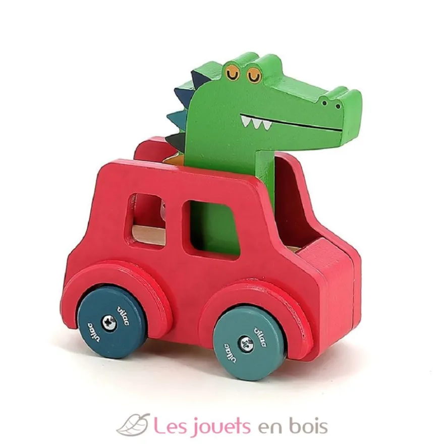 Voiture pouet pouet Crocodile rouge - Vilac