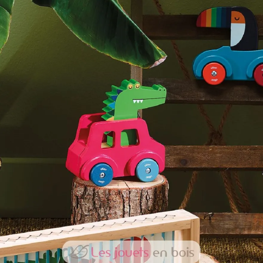 Voiture pouet pouet Crocodile rouge - Vilac